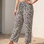 SavannaEase Women's Cropped Wide Leg Linen Blend Pants