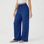 FlowEase Women's Wide Leg Drawstring Pants with Pockets