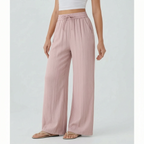 FlowEase Women's Wide Leg Drawstring Pants with Pockets