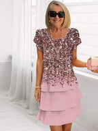 Bloomridge Pleated Dress | Women's Floral Ruffle Midi Dress