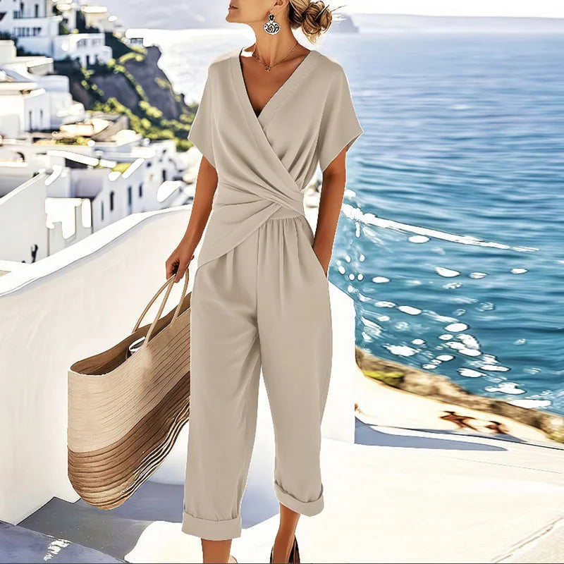 Willowmere Two-Piece Set | Women's Wrap Top and Trouser Co-Ord