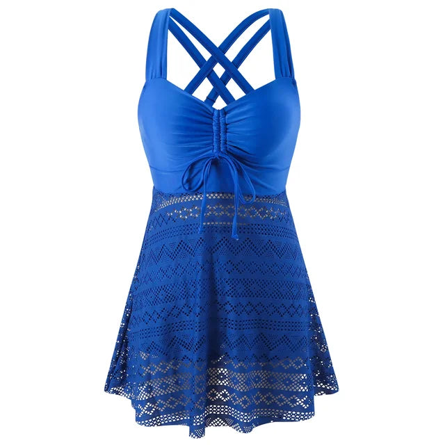 Seaflair Tankini Set | Women's Full Coverage Two-Piece Swimwear