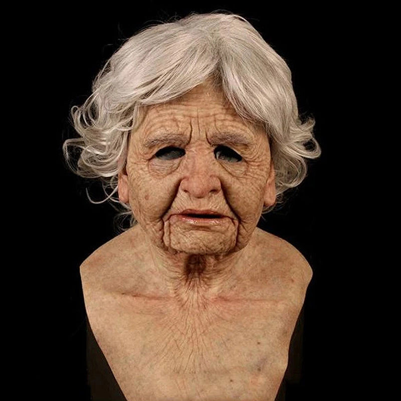 Premium Realistic Latex Transformation Mask with Detailed Beard