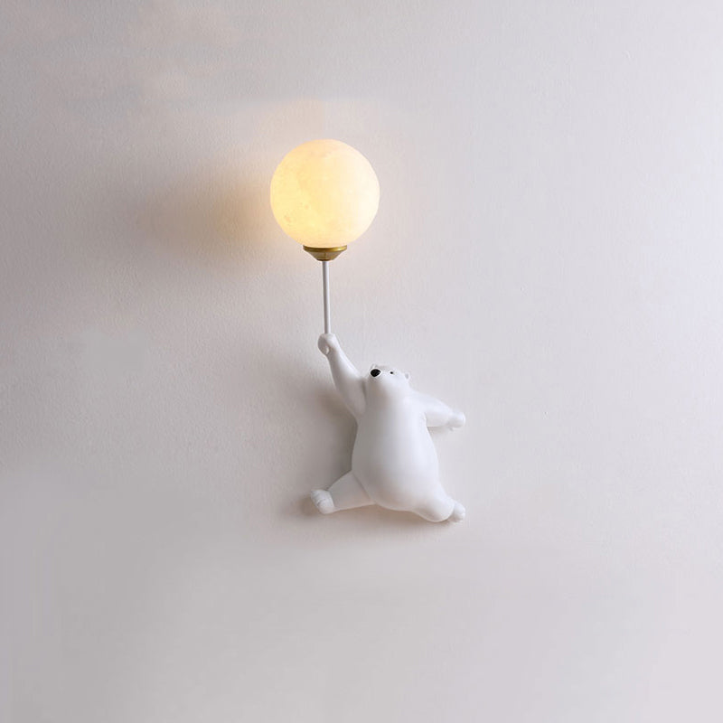 BalloonBuddy Bear LED Wall Light for Kids Bedroom and Nursery