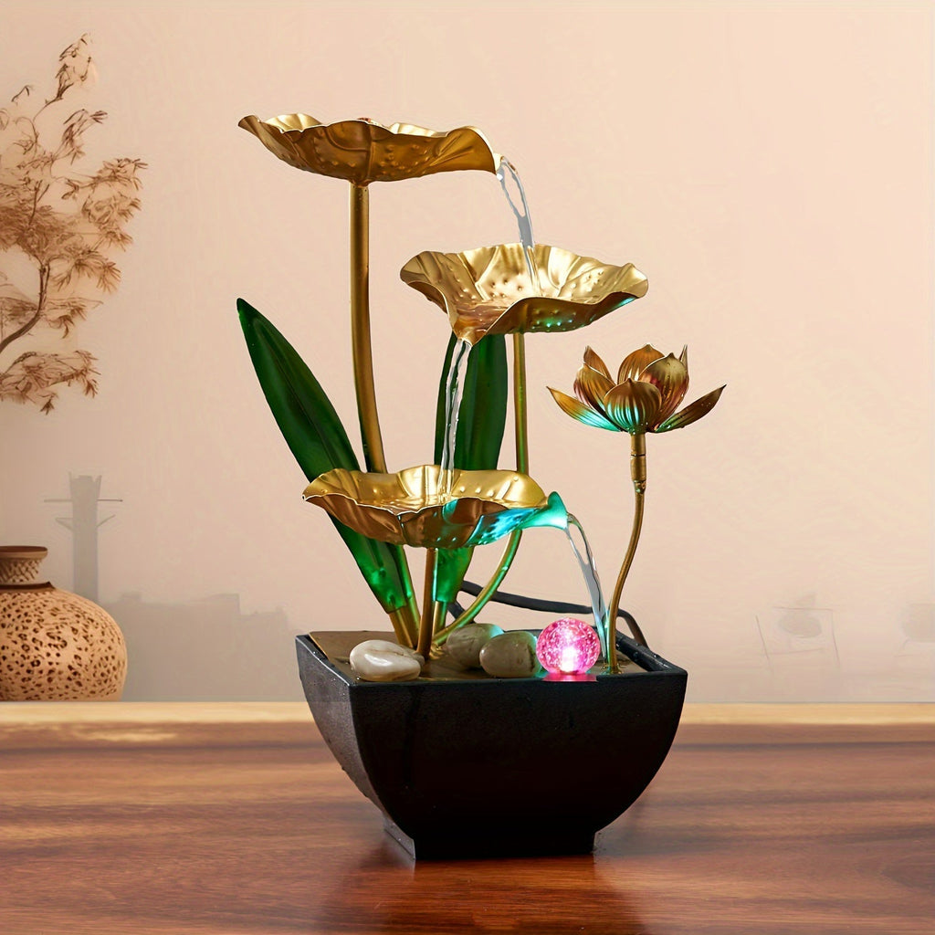 AquaZen Indoor LED Fountain Design Lotus