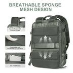 VoyaShield Waterproof Travel Backpack with USB Charging Port