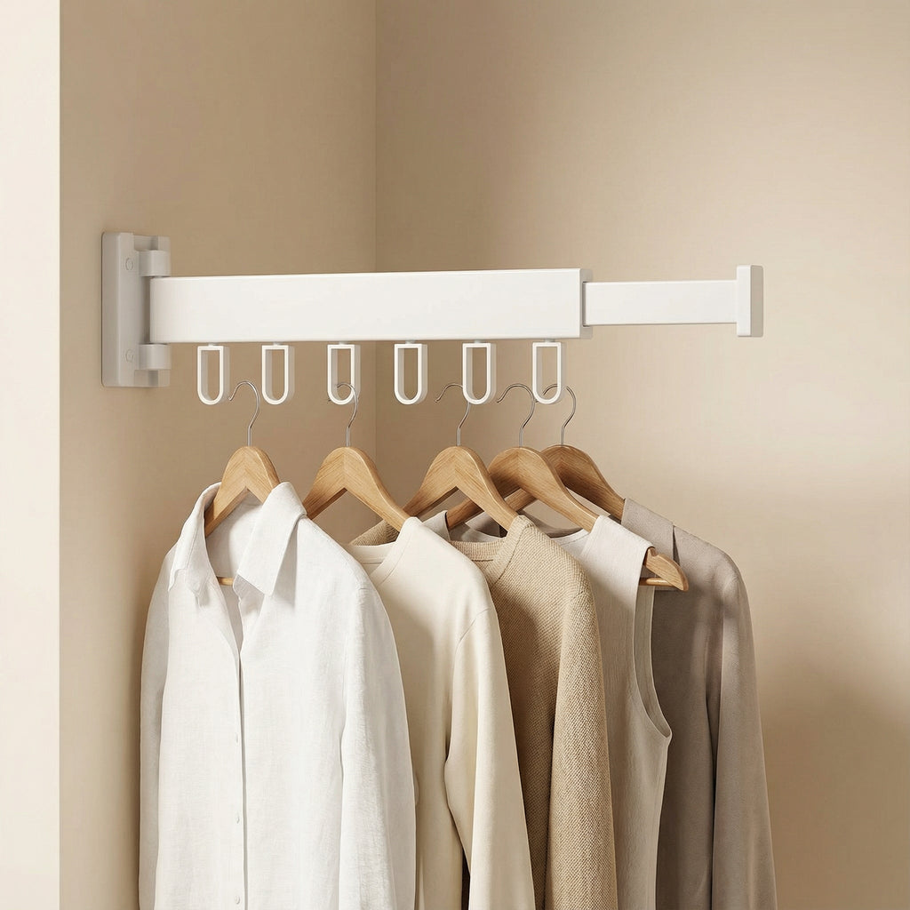 Retractable Wall Mounted Clothes Drying Rack