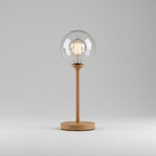 Glass Globe Table Lamp