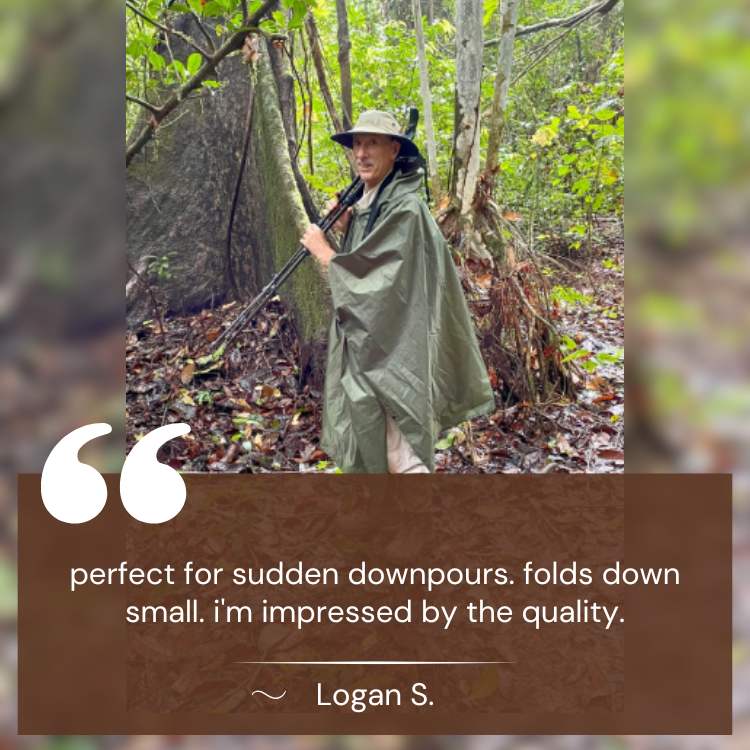 TrailGuard Rain Poncho | Waterproof, Lightweight & Compact Packable Design