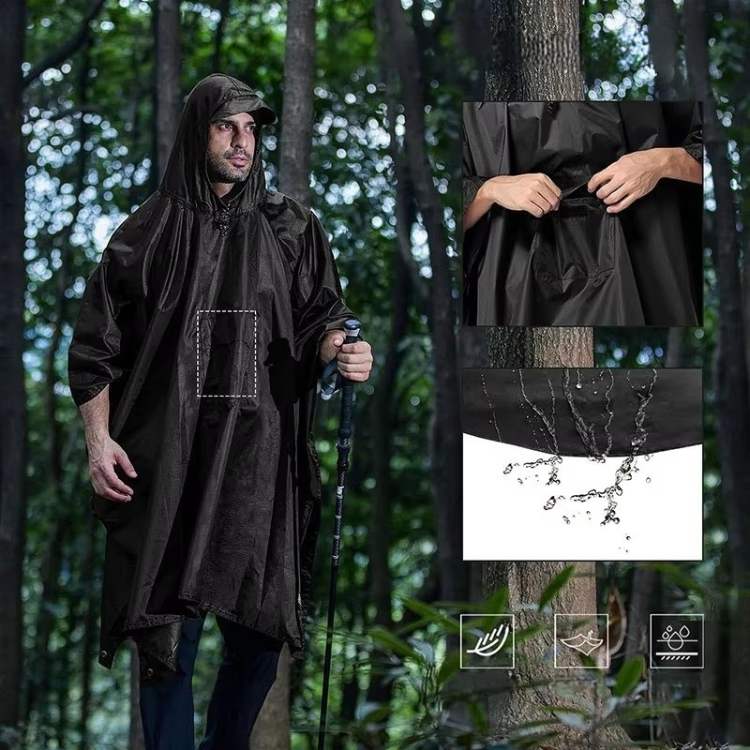 TrailGuard Rain Poncho | Waterproof, Lightweight & Compact Packable Design