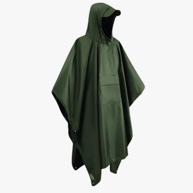 TrailGuard Rain Poncho | Waterproof, Lightweight & Compact Packable Design