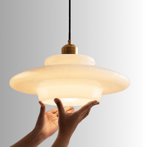 Velunor Lustre en Verre Moderne Suspension Scandinave Chic
