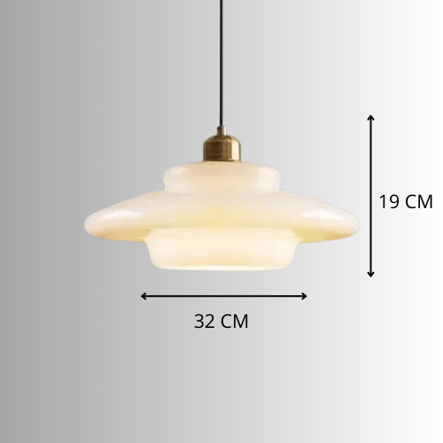 Velunor Lustre en Verre Moderne Suspension Scandinave Chic