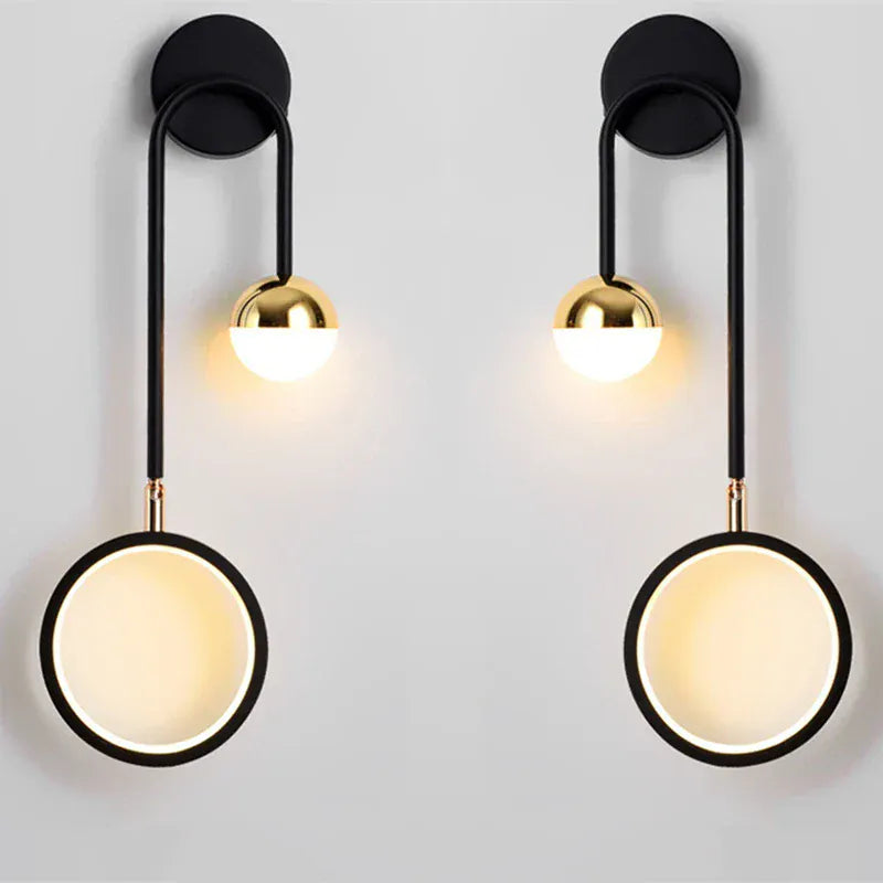 Orvalis Applique Murale Boule LED Géométrique Moderne