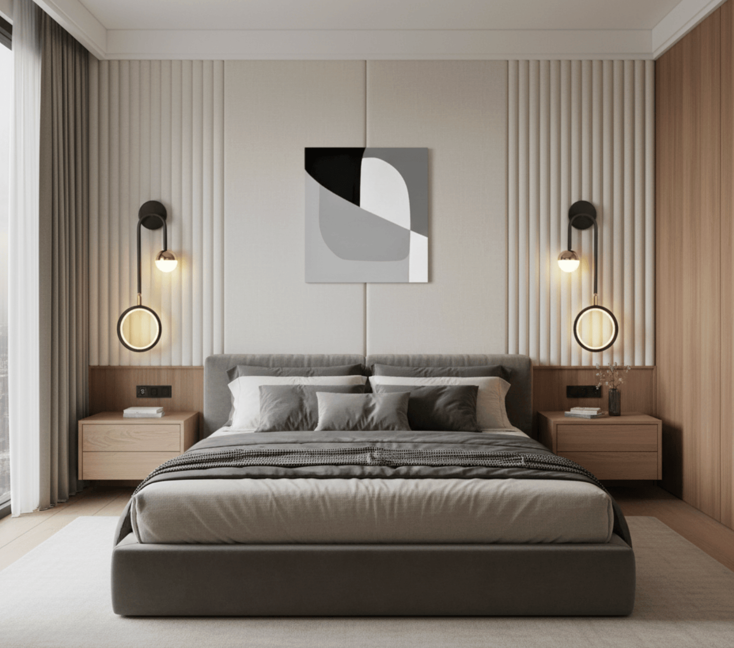 Orvalis Modern Geometric LED Wall Light