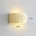Cannela Textured Resin Design Wall Sconce