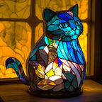 GlassMenagerie Stained Glass Style Animal Table Lamp