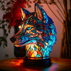 NatureGlow Stained Glass Style Animal Table Lamp