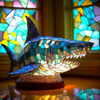 GlassMenagerie Stained Glass Style Animal Table Lamp