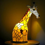 GlassMenagerie Stained Glass Style Animal Table Lamp