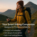 Spring-Deploy Compact Support Stick for Hiking and Urban Use