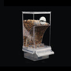 Clear Automatic Pet Bird Feeder with No-Spill Design
