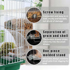 Clear Automatic Pet Bird Feeder with No-Spill Design