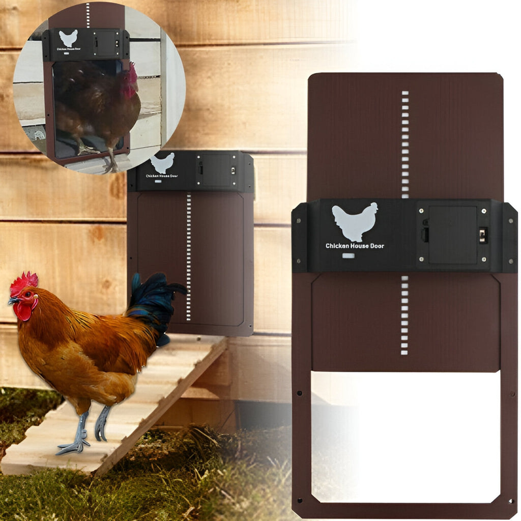 CoopGuard Automatic Chicken Coop Door with Light Sensor Control