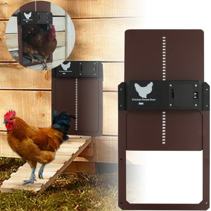 CoopGuard Automatic Chicken Coop Door with Light Sensor Control