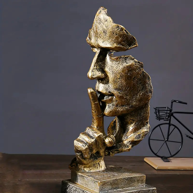 SerenaArt Sculpture Décorative Abstraite Visage
