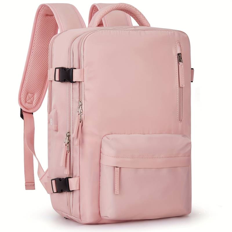CarryFlex Water-Resistant Backpack with Shoe Compartment and Organizer