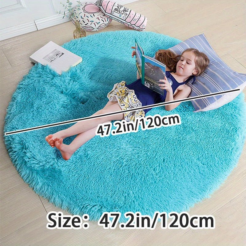 Nuvello Soft Round Rug Non-Slip