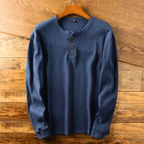 Ashcroft Henley T Shirt for Men Breathable Casual Button Neck Top
