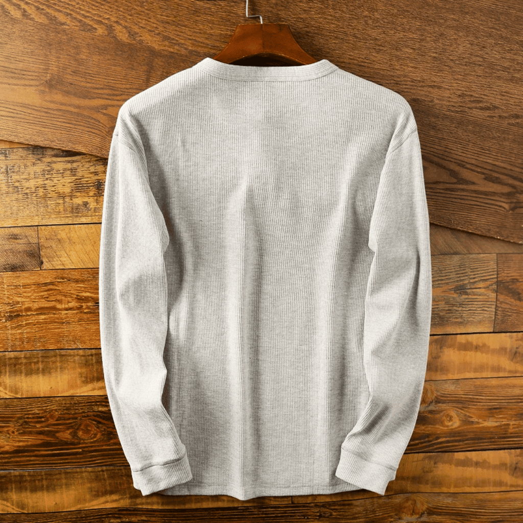 Ashcroft Henley T Shirt for Men Breathable Casual Button Neck Top