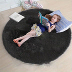 Nuvello Tapis Rond Moelleux Antidérapant