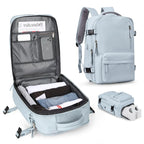 VoyaShield Waterproof Travel Backpack with USB Charging Port