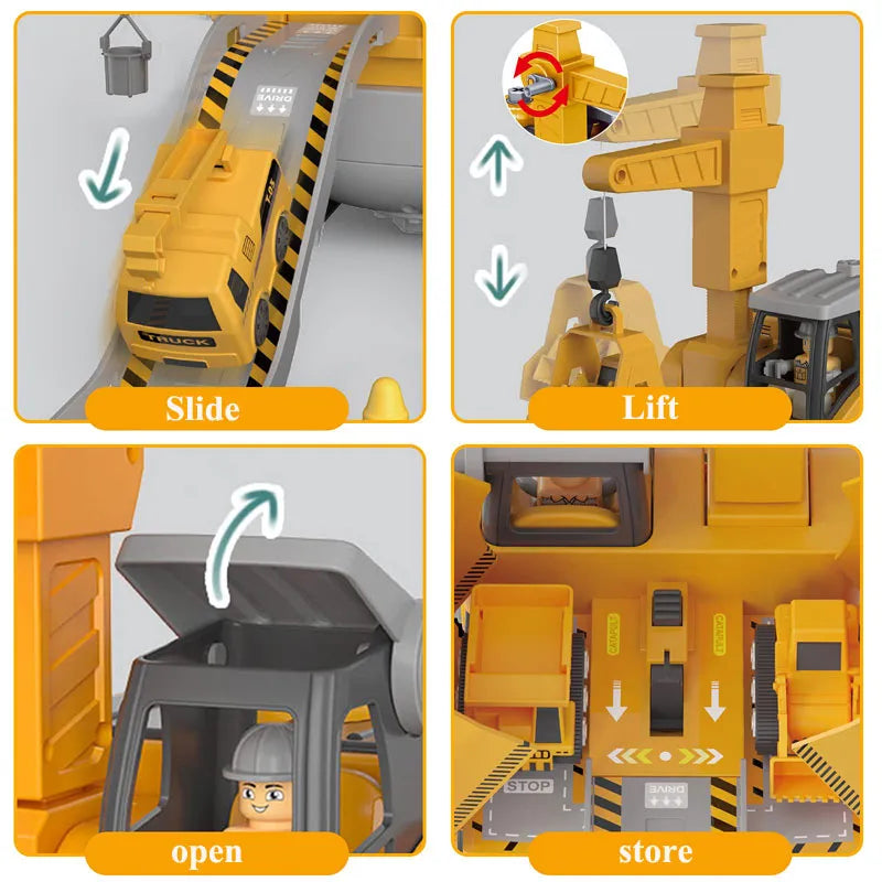 BuildCraft Kids Construction Vehicle Building Set with Tool Kit Toy