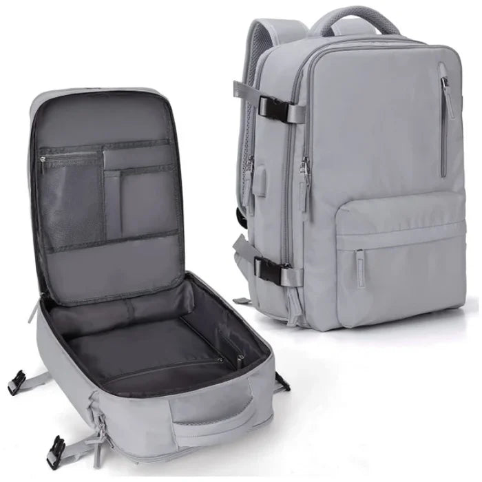 VoyaShield Waterproof Travel Backpack with USB Charging Port