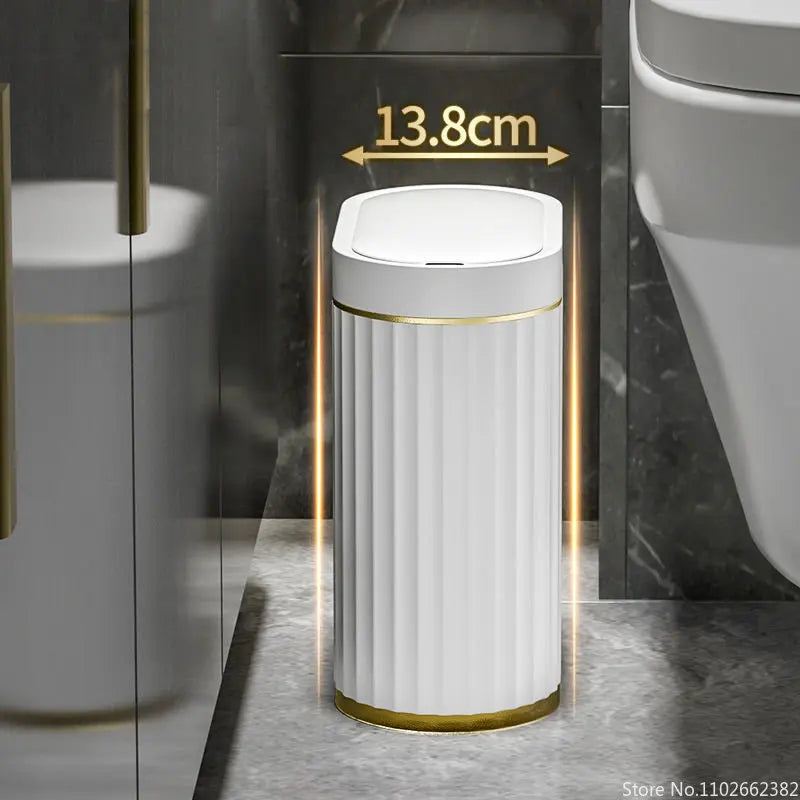 PureSense Touchless Motion Sensor Bathroom Trash Can with Lid