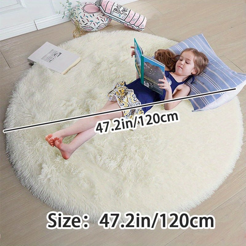 Nuvello Soft Round Rug Non-Slip