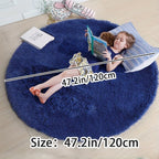 Nuvello Tapis Rond Moelleux Antidérapant
