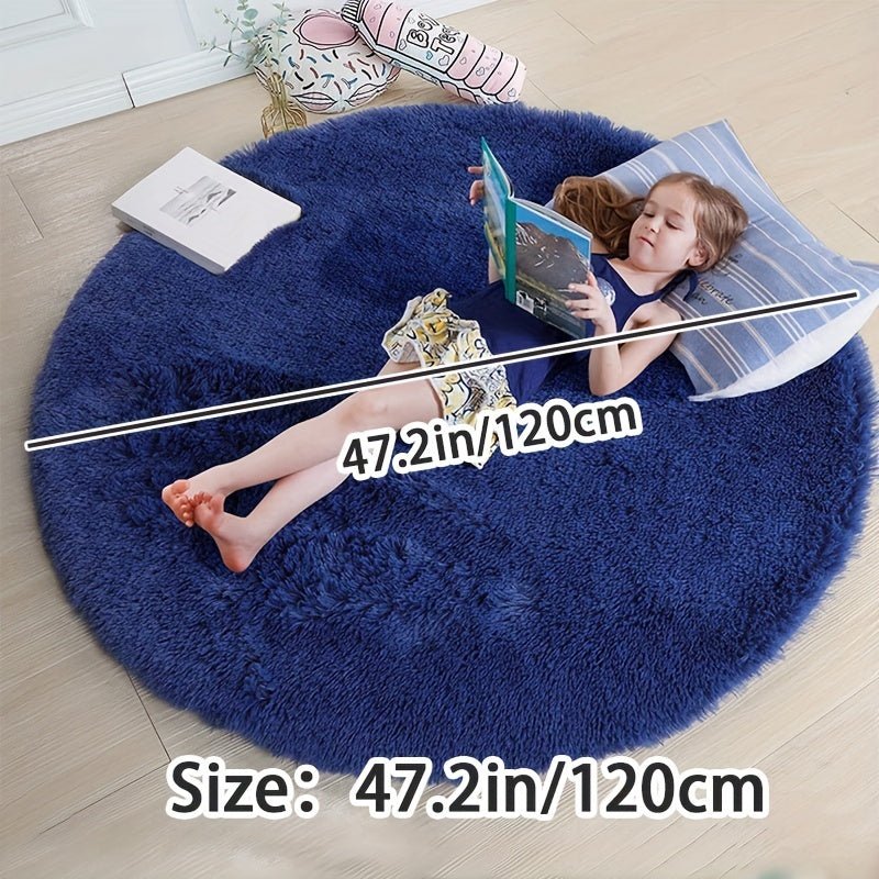 Nuvello Tapis Rond Moelleux Antidérapant