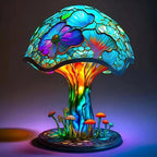 ColoraGlow Lampe Vitrail Décorative en Verre