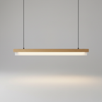Linear Oak Pendant Light