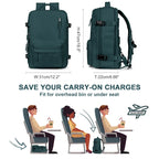 VoyaShield Waterproof Travel Backpack with USB Charging Port