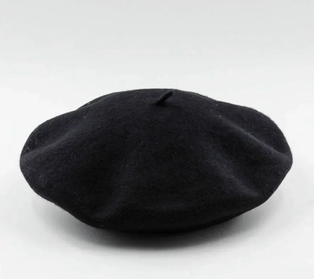 Premium Wool Beret - Classic Winter Hat in 12 Colors