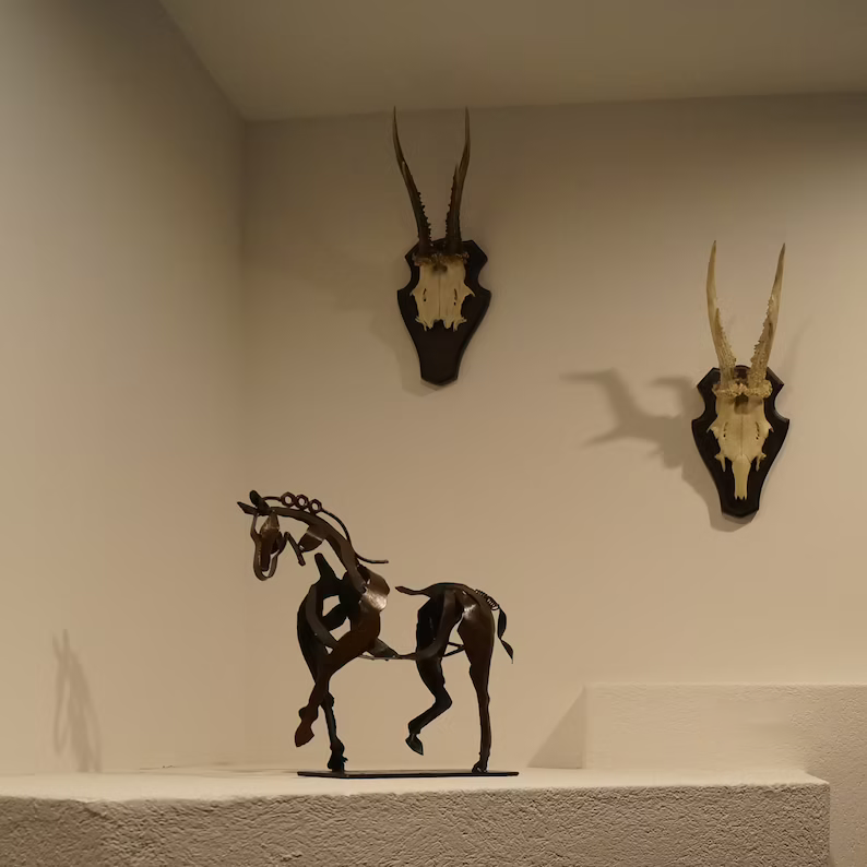 Equinoxa Decorative Metal Horse Sculpture