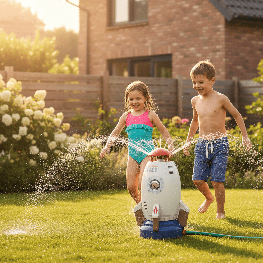 360-Degree Rotating Garden Sprayer for Kids - Outdoor Water Play Toy