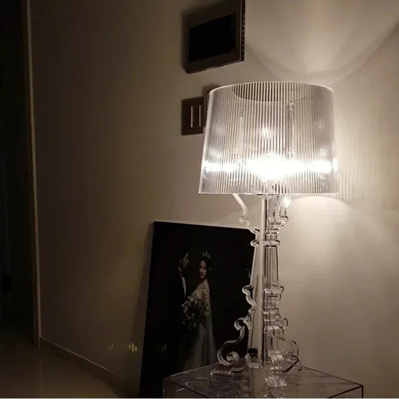 Luminara Adjustable Baroque Acrylic Table Lamp