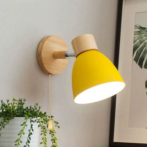 Calmora Wooden Wall Light in Nordic Style